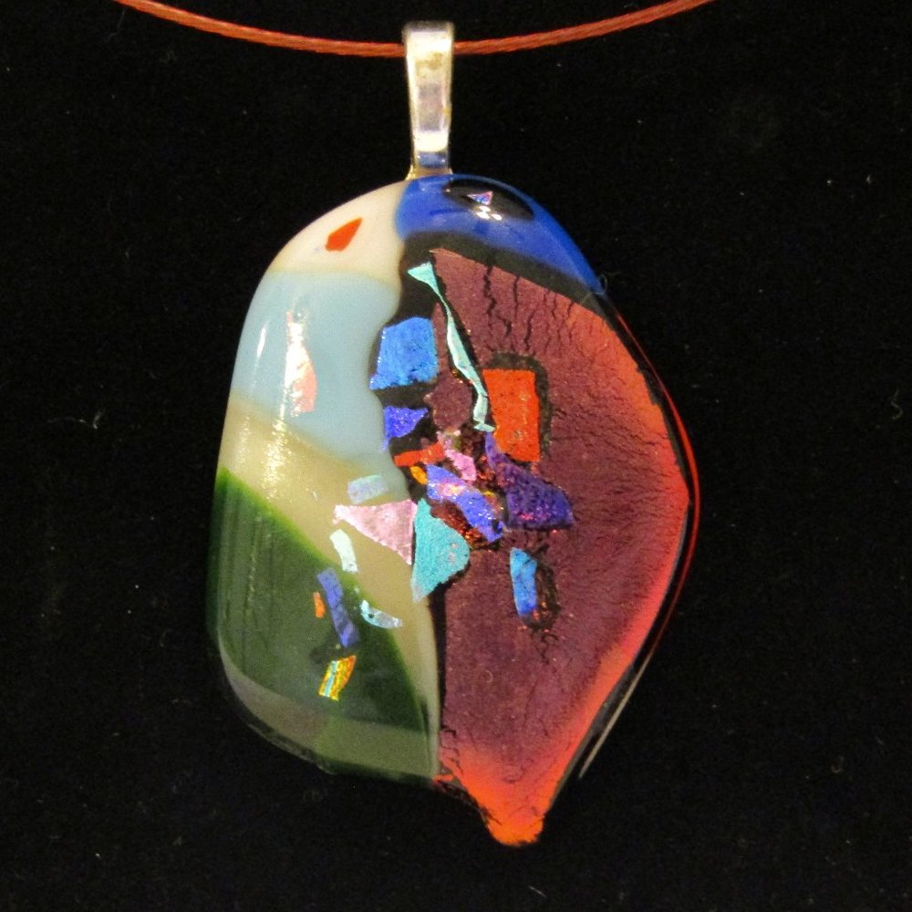 Dichroic Pendant Necklace
